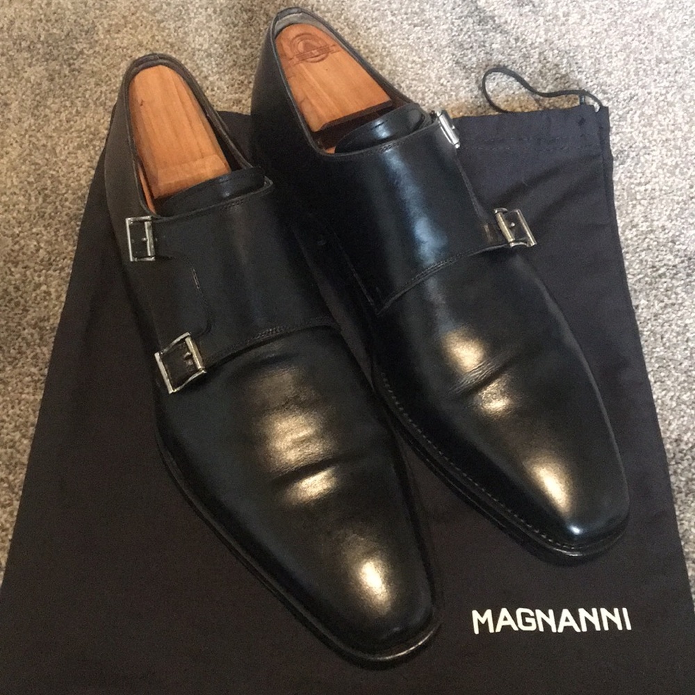 Magnanni double monk strap